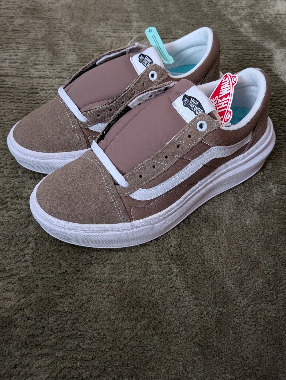 NEW Women's Vans Old Skool Over Walnut Platform Brown Sneaker Shoes Size 9 & 10
